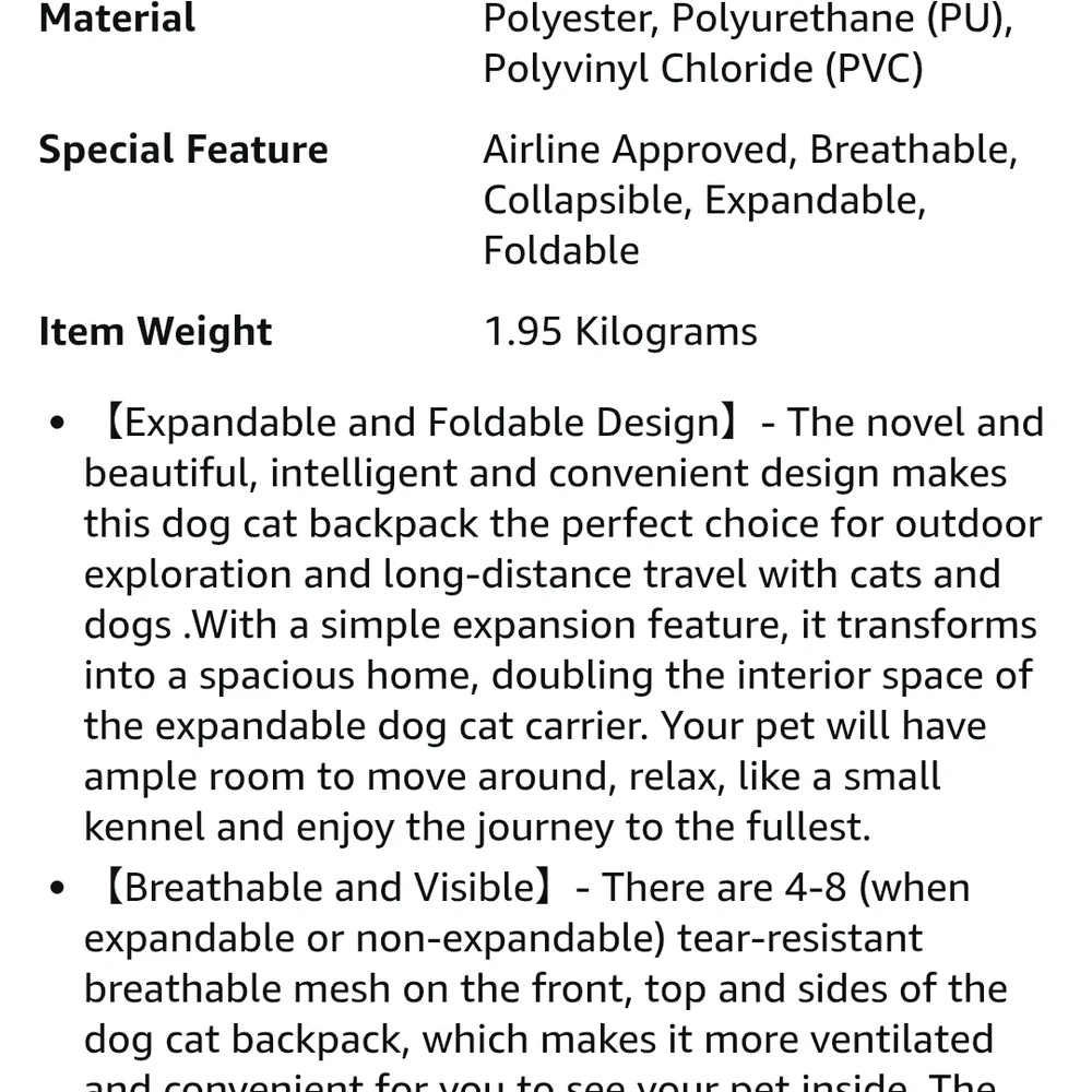 Men's Stylish Gray Backpack with Pet Carrier